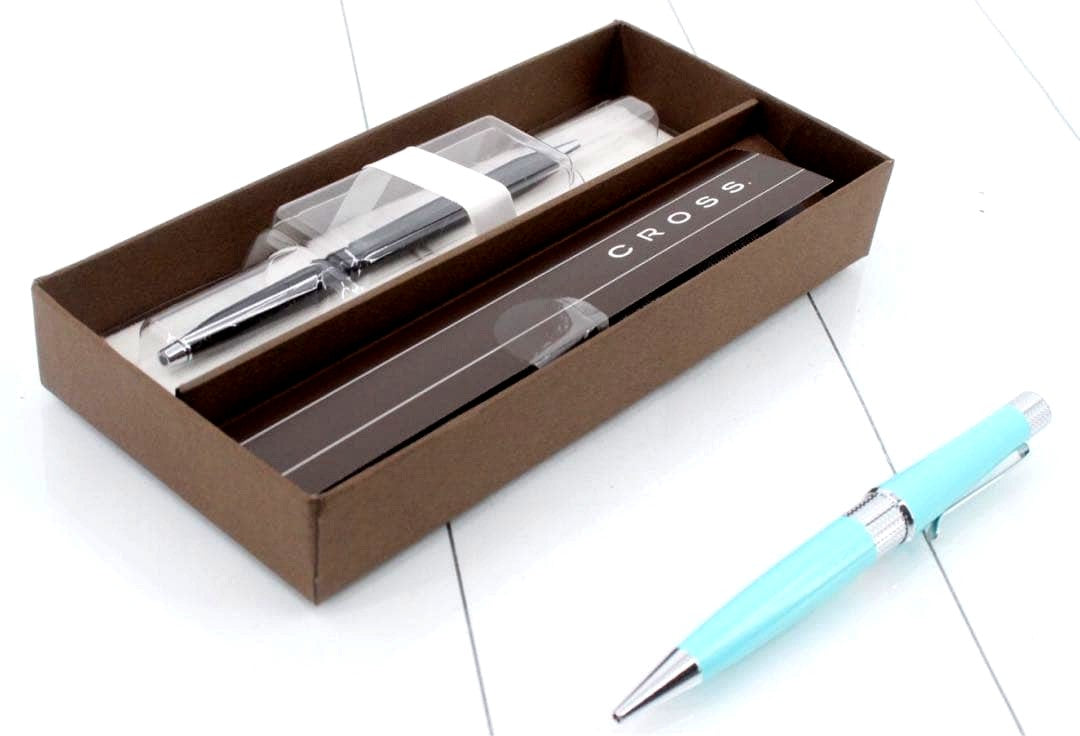 Yamato Cross Ballpoint Pen Light Blue Body with Dedicated Case