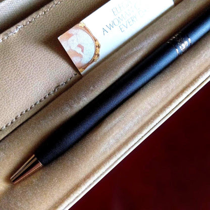 Cross Brand Twist Ballpoint Pen with USA Leather Case