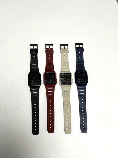 Casio Data Bank CA-53W Digital Watch Set of Four Colors