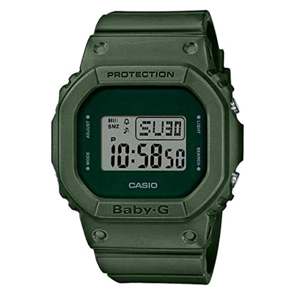 Casio Baby-G BGD-560ET-3JF green square unisex watch, Japan import, displayed against white background
