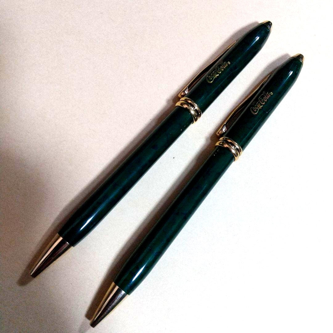Coca-Cola Cross Collaboration Ballpoint Pen and Mechanical Pencil Set Rare