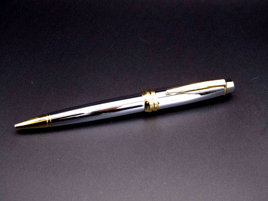 Cross Bailey AT0452-6 Medalist oil-based ballpoint pen with gold-plated accents and brass barrel