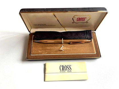 CROSS Vintage Gold Filled Mechanical Pencil Model 1/20 14KT Made in USA with Box