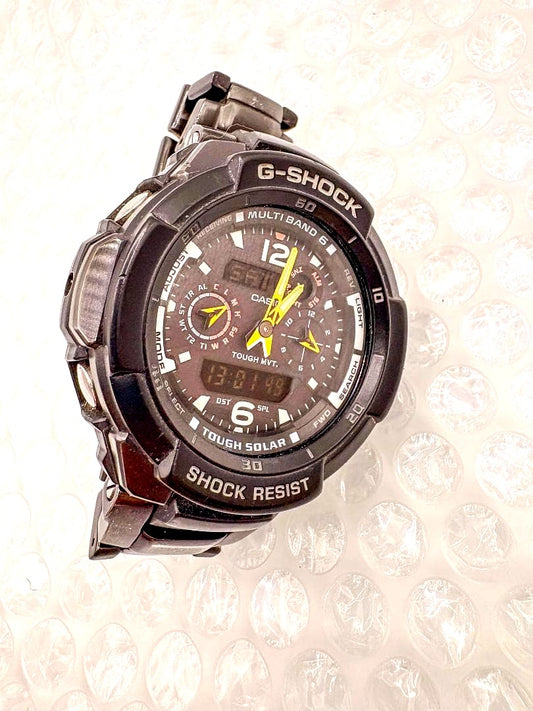 Casio G-Shock GW-3500BD Sky Cockpit digital watch for men in black with solar and shock resistance features