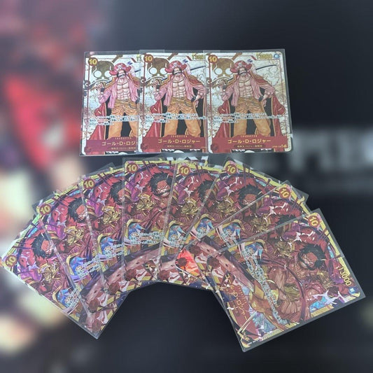 One Piece Monkey D. Luffy OP09-118 SEC Parallel card set containing 11 cards from Japan import