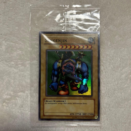 Yu-Gi-Oh Asian Promo Millennium Primitive normal monster super rare card with slight wear Japan import