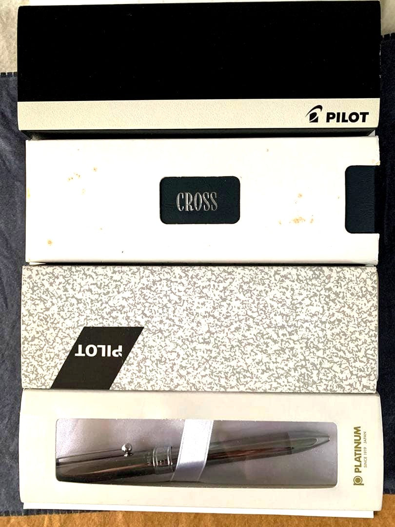 Pilot Platinum Cross Ballpoint Pen and Pencil Set Four Pieces