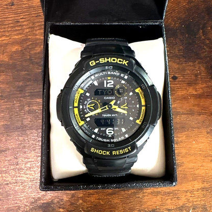G-Shock Tough Solar Multiband 6 Shock Resistant Watch with Stainless Steel Back — Japan Import