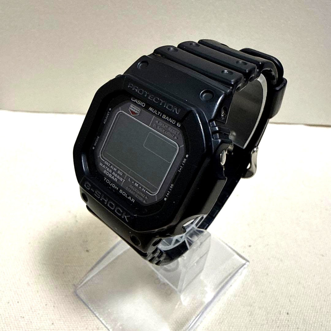 Casio G-Shock GW-M5610-1BJF digital watch with black rubber band and solar charging display