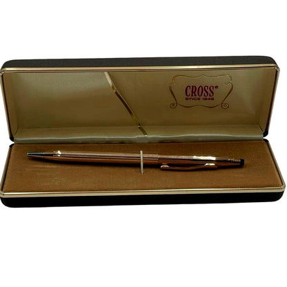 Cross Classic Century gold plated ballpoint pen with twist mechanism and included case Japan import