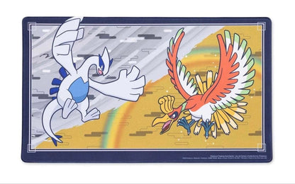 Pokemon Center exclusive play mat featuring Lugia and Ho-Oh with Johto legendary design