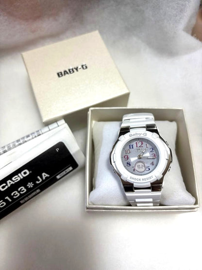 Casio Baby-G Watch model 5133 in white with instruction manual included