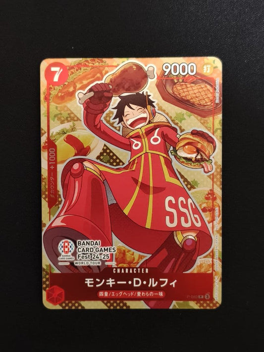 Bandai Monkey D. Luffy promotional card P-080 from 24-25 Card Game Fest Japan edition