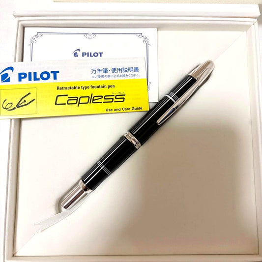 Pilot Crossline 2018 Limited Edition Capless Fountain Pen with fine nib in new unused condition and accessories