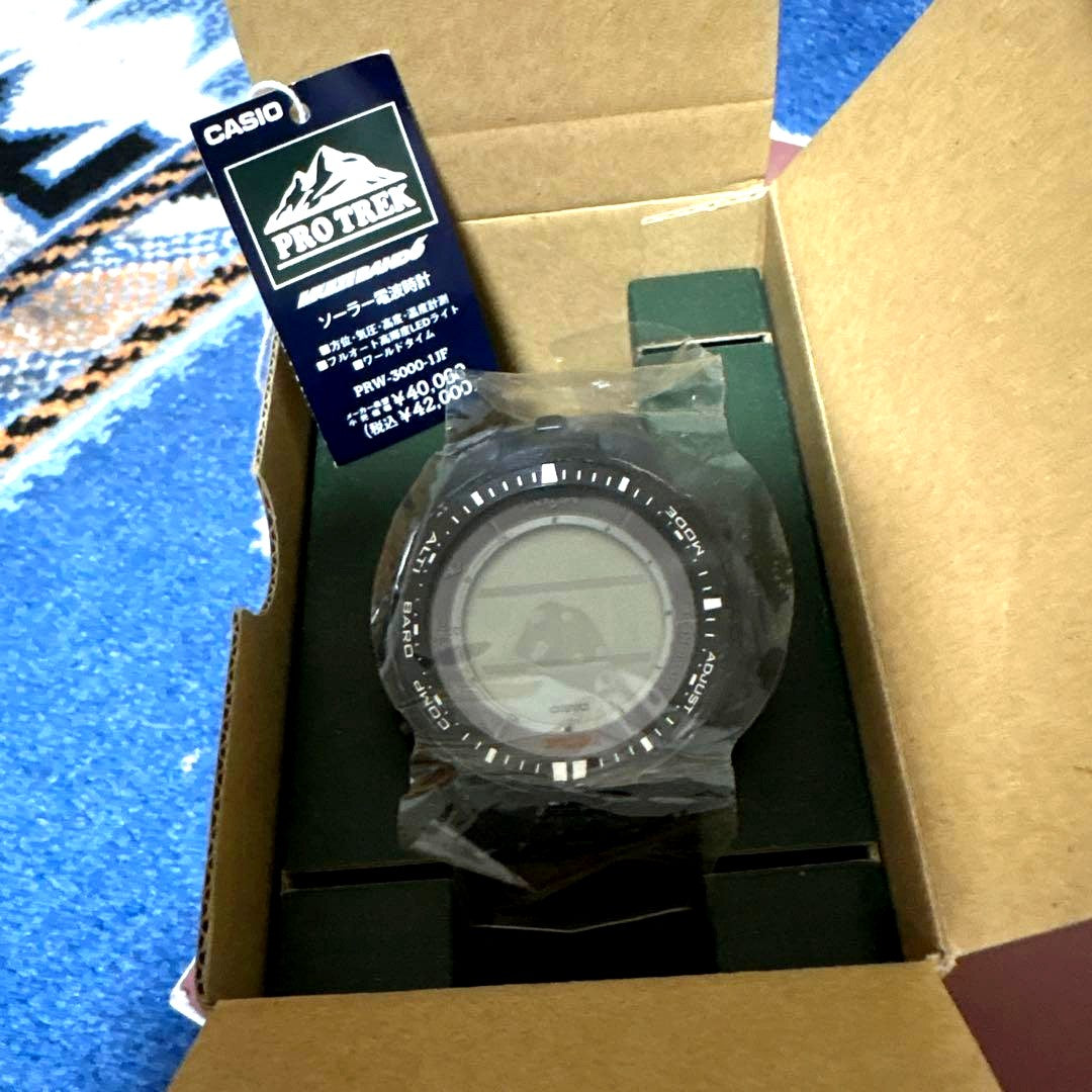 Casio Pro Trek PRW-3000-1JF outdoor watch with solar radio control and measurement functions in original packaging