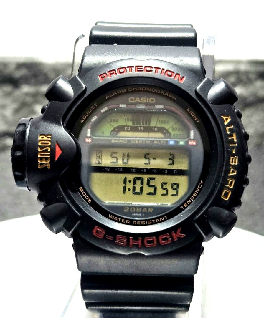 Casio G-Shock DW-6500 Legend 1994 watch with large left-side sensor, black resin band, and digital display