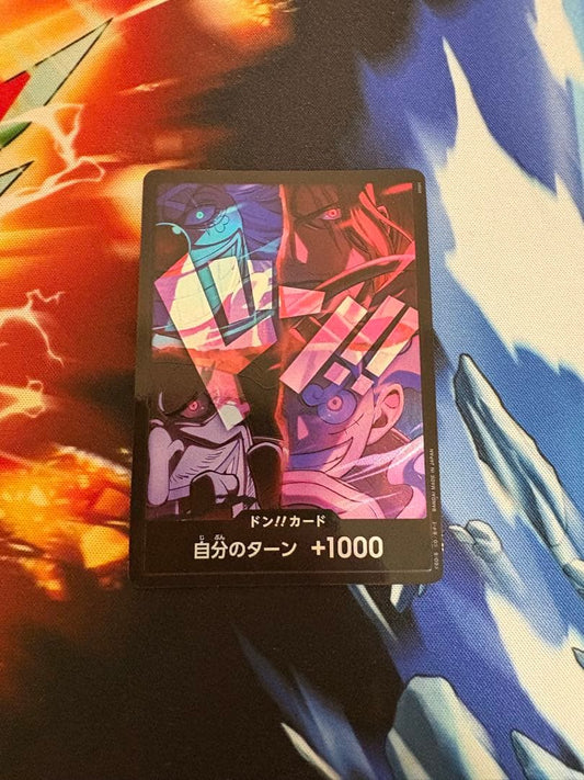 One Piece Don Card from 2nd Anniversary set Japanese card game showing character art and text