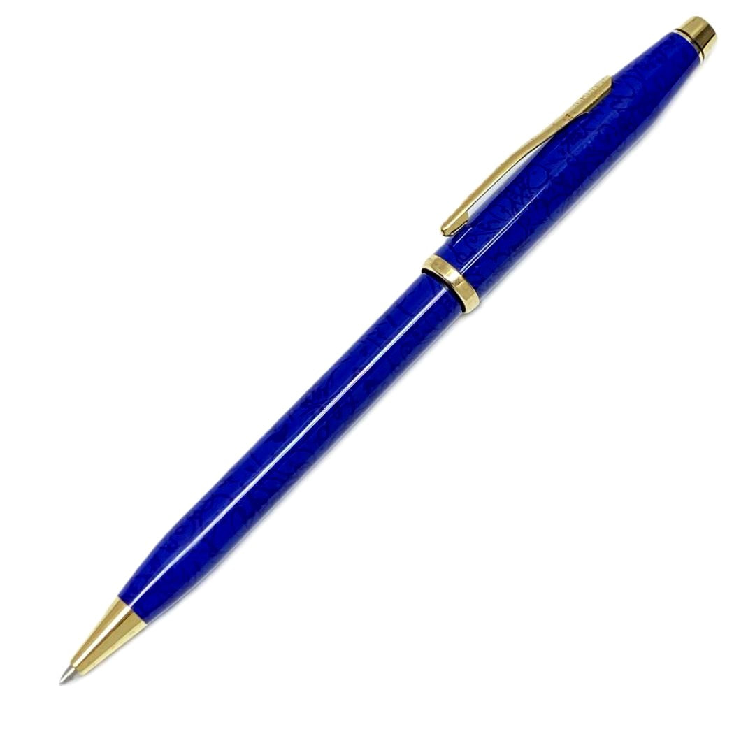 CROSS Century Blue Marble Twist Pen with Blue Ink