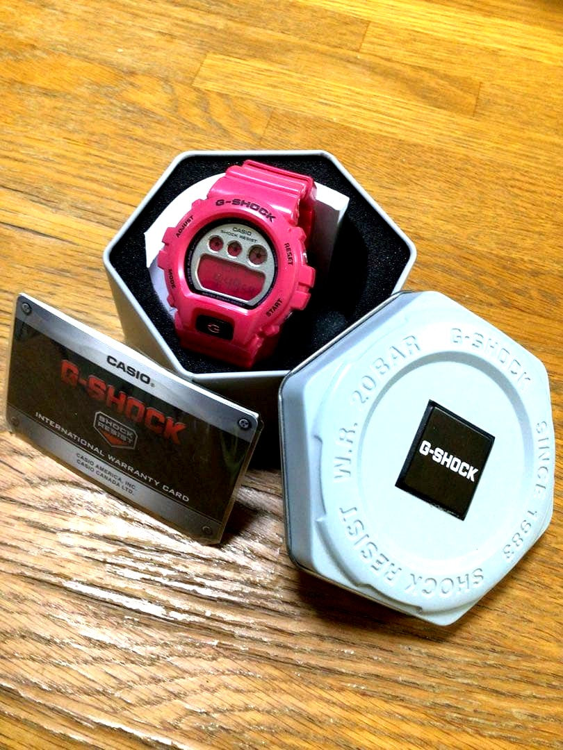 Casio G-Shock GMD-S6900CC Pink Crazy Color Series wristwatch for women with slim wrists