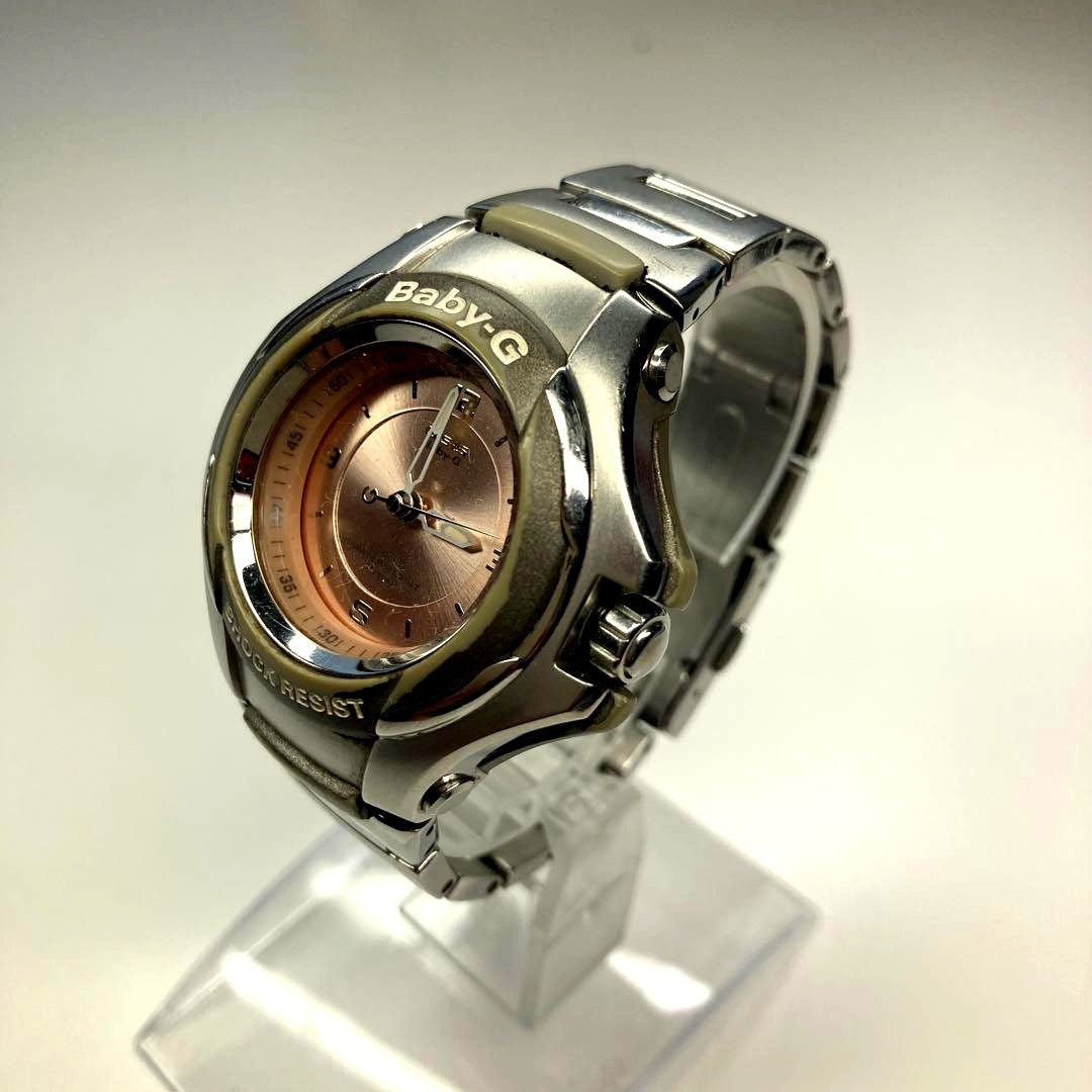 Casio Baby-G STG-100 women's silver wristwatch with 15.2 cm band size