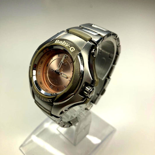 Casio Baby-G STG-100 women's silver wristwatch with 15.2 cm band size