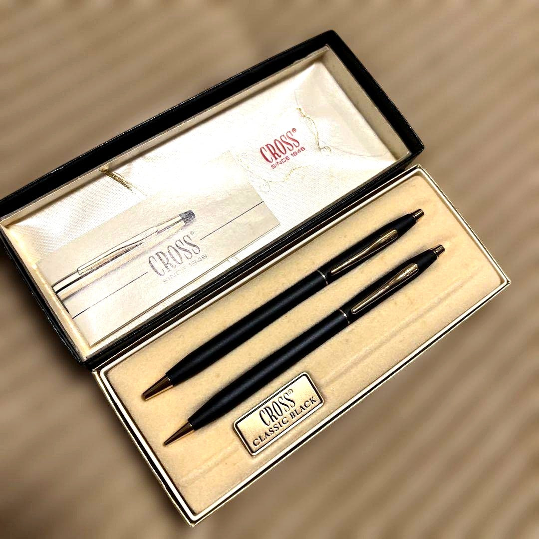 Cross Classic Black Ballpoint Pen Set