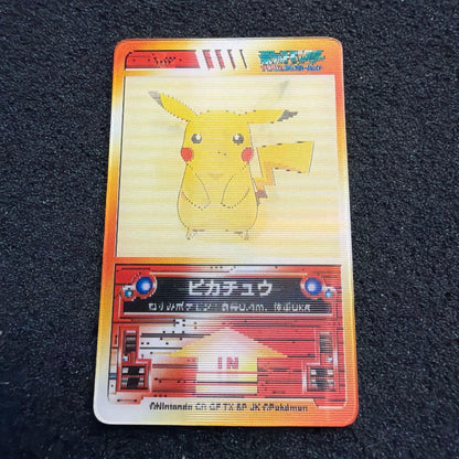 Pokemon Pikachu Purockramne holographic card with three moving Pikachu patterns from Japan