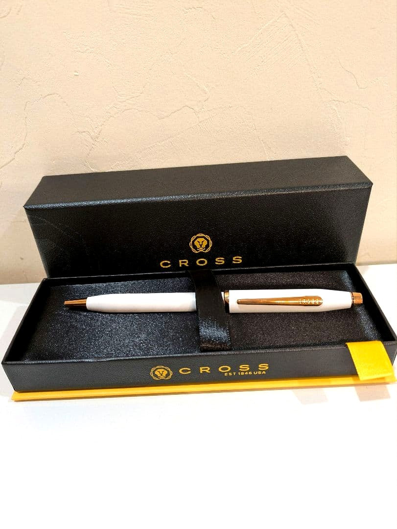 Cross Century II Pearl White Ballpoint Pen with Box and Instructions — Japan Import