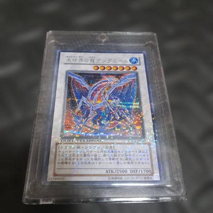 Bandai Duel Terminal Ice Boundary Dragon Gungnir secret card DT05-JP040 Japanese import
