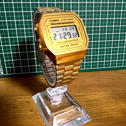 Casio A168 Gold Classic Digital Watch — Model 1572 — Japan Import