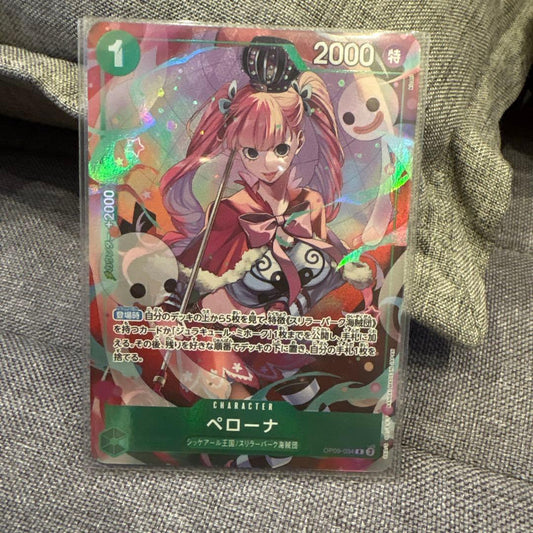 One Piece Card Game Perona SR Parallel card from 2025 Japanese Anime 25th Collection