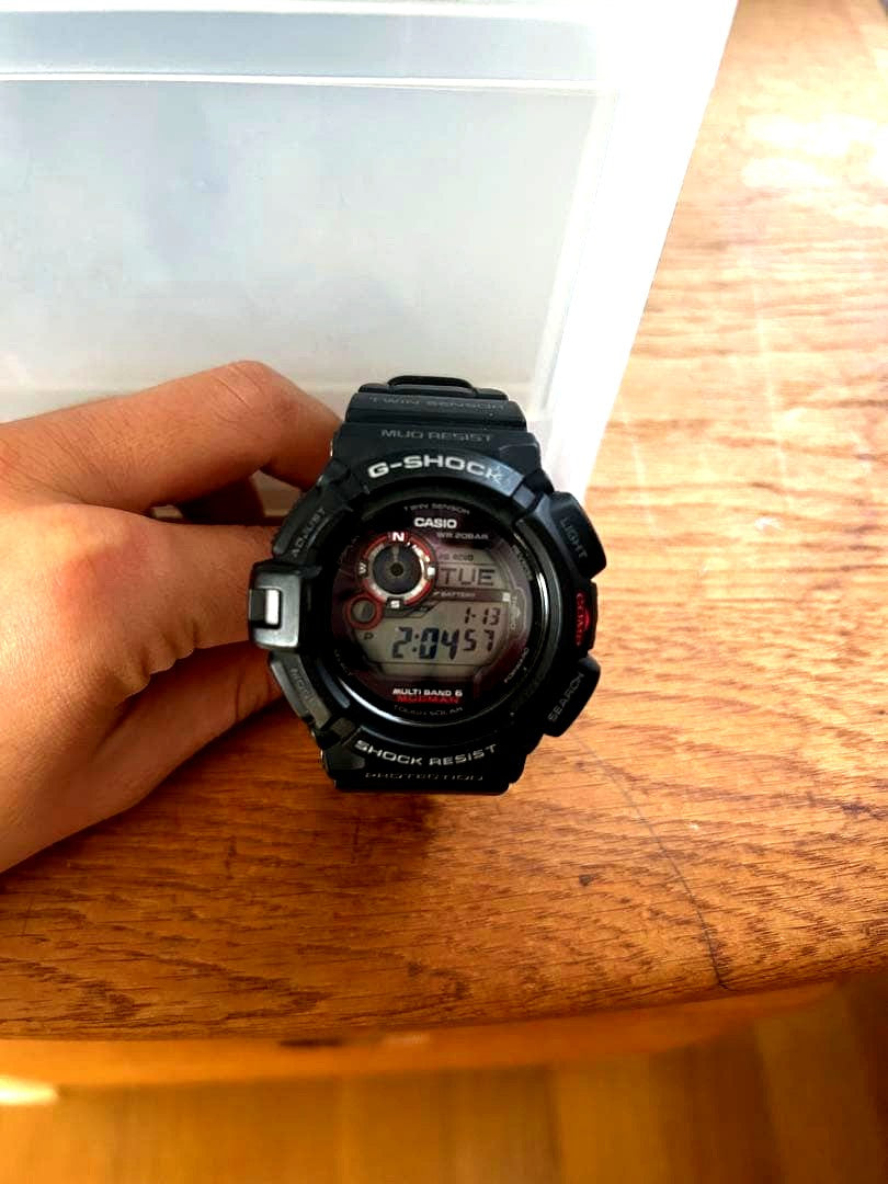 Casio G-Shock Mudman black digital watch with shock resistance and solar power system