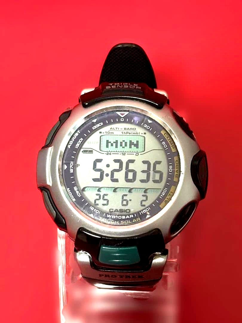 Casio PRO TREK PRG-50 Digital Outdoor Watch with Altimeter Barometer and Thermometer — Japan Import