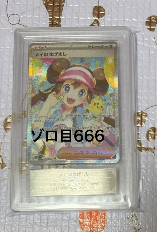 Mei's Encouragement Sar ARS10 Zoro Number 666 collector's item in authentication case from Japan