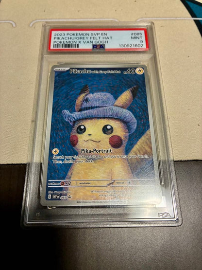 Artist Pablo Picasso Pikachu Pokemon Card PSA9 collectible Japanese import