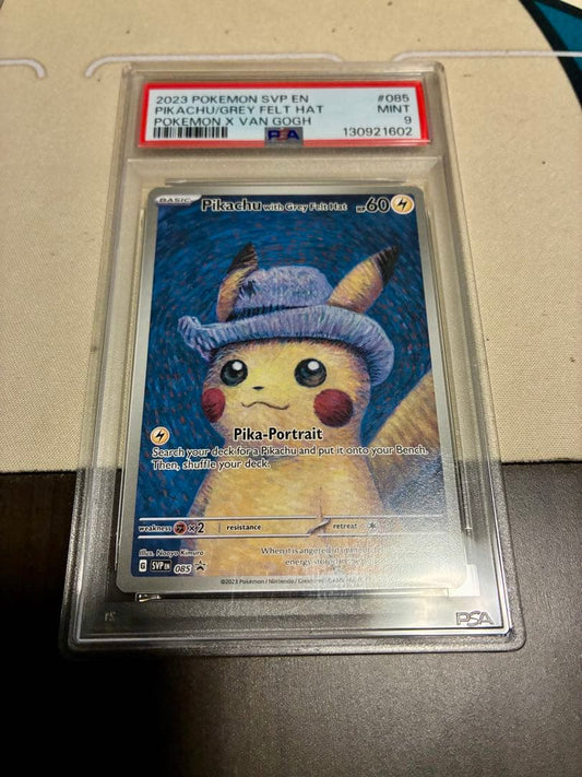 Artist Pablo Picasso Pikachu Pokemon Card PSA9 collectible Japanese import
