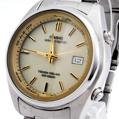 Casio Wave Ceptor WVQ-110DJ Solar Radio Wave Watch — Japan Import