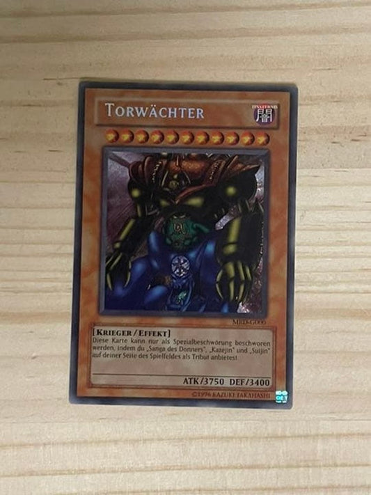 Yu-Gi-Oh Gate Guardian Secret rare German MRD card in protective loader Japan import