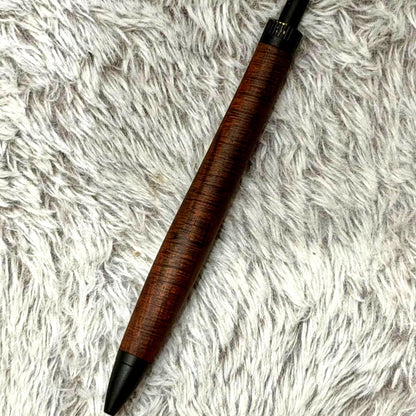 Siamese Rosewood Pen with Wood Grain Finish and Micro-Chatoyance — Japan Import