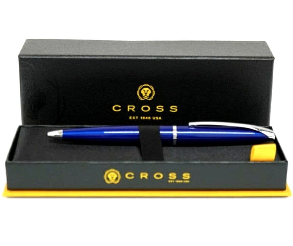 Cross Blue Ballpoint Pen with Dedicated Case - Japan Import