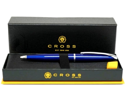 Cross Blue Ballpoint Pen with Dedicated Case - Japan Import