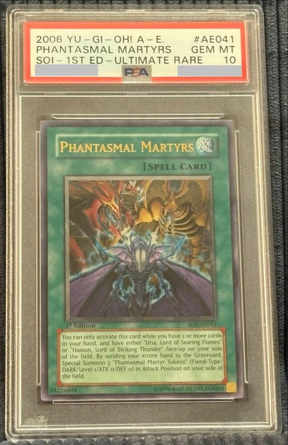 Yugioh Relic of the Magician card graded PSA 10 old Asia version in waterproof crystal pack