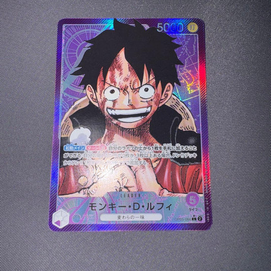 One Piece Monkey D. Luffy OP05-060 Leader Parallel collectible trading card