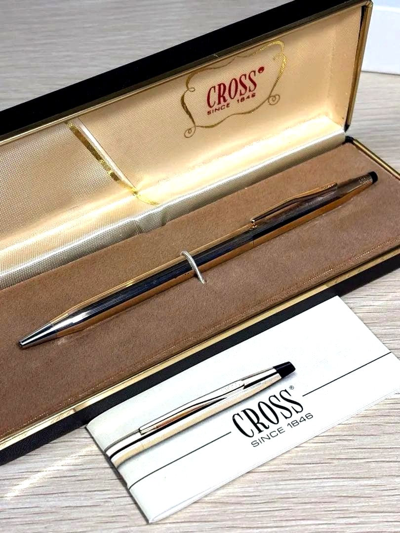 Cross 14KT Gold Filled Ballpoint Pen with Old Logo Japan Import