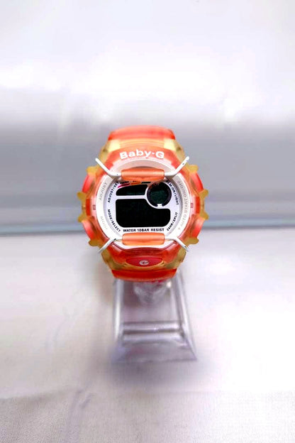 Casio Baby-G X-treme BGX-130 digital watch in pink and white with a nylon band and water resistance