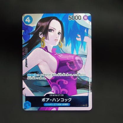 Purple Boa Hancock OP02-059 Parallel Promo character card with purple attribute and power 5000