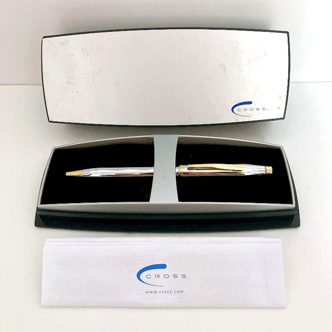 Cross Medalist Ballpoint Pen Silver and Gold Body Japan Import