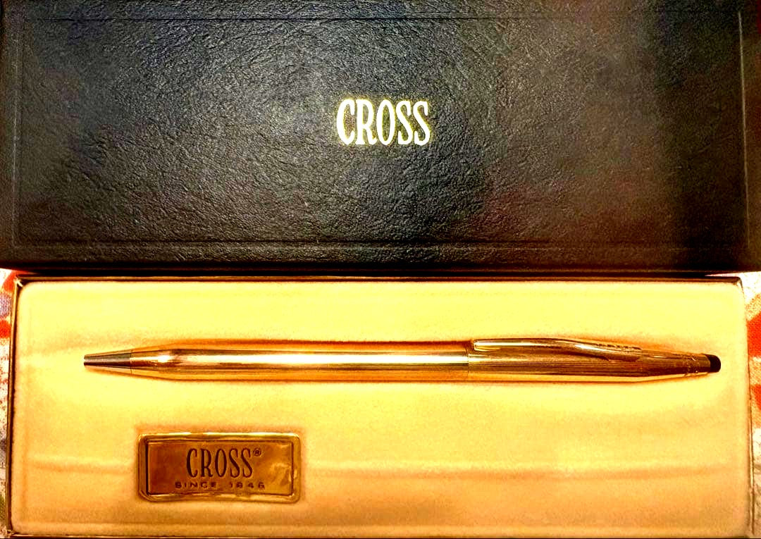 Cross 14K Gold Filled Ballpoint Pen with Case