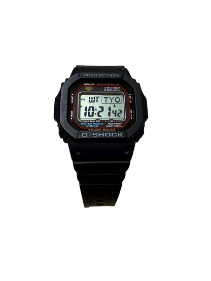 Casio G-Shock GW-M5610 Radio Wave Solar used watch with black resin band and digital display