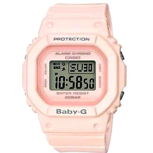 Casio Baby-G BGD-560-4JF pastel pink square casual wristwatch with resin case and band
